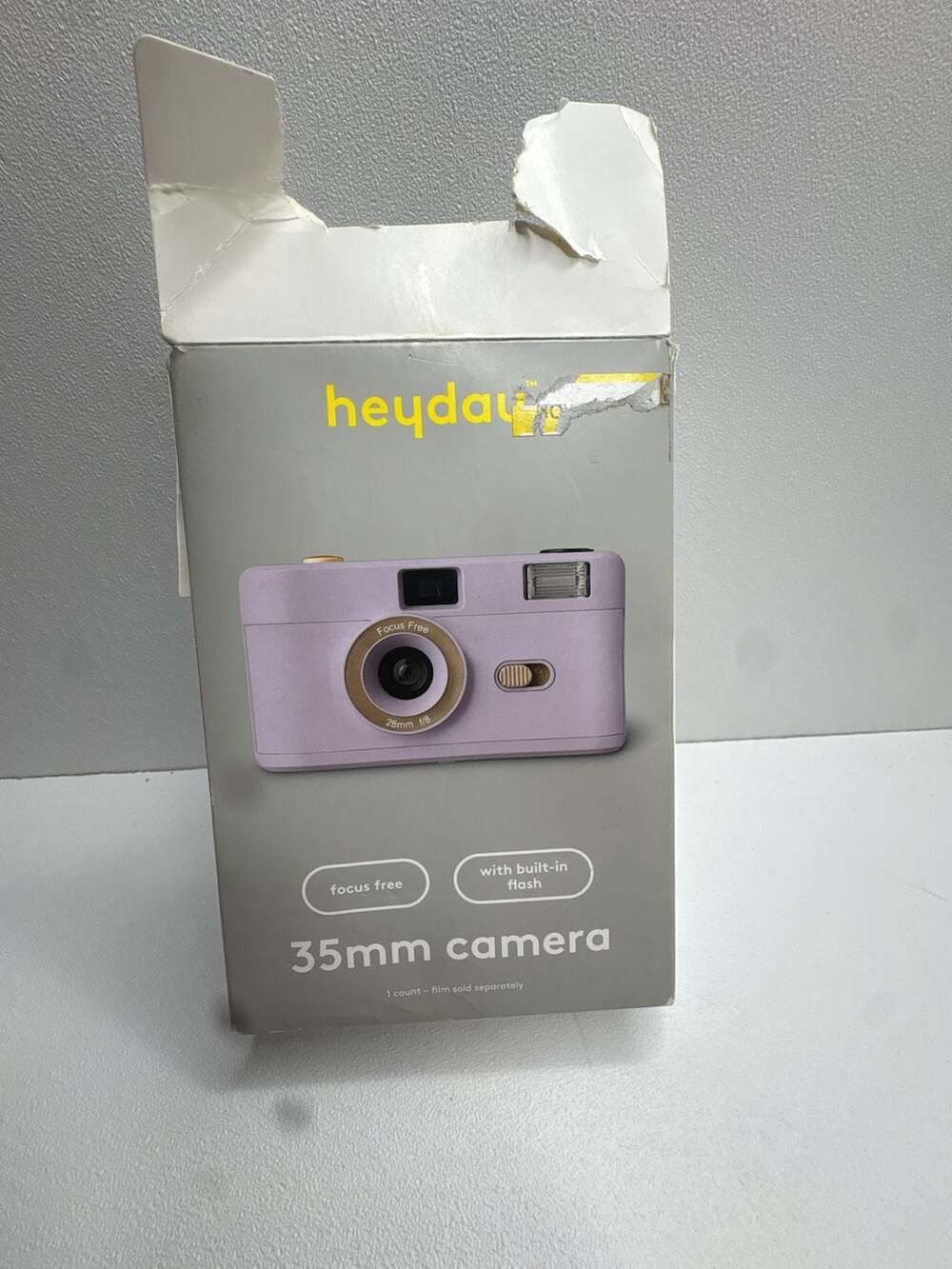 heyday 35mm Reusable Film Camera with Built-in Flash - Soft Purple